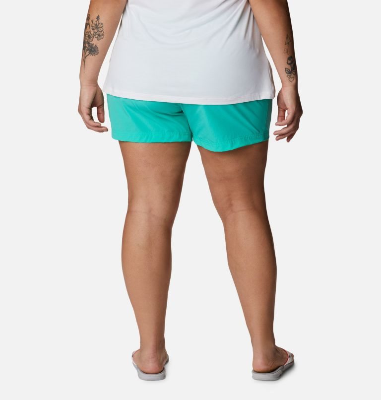 Women's Columbia PFG Coral Point III Shorts Turquoise | Plus Size CA-D641L